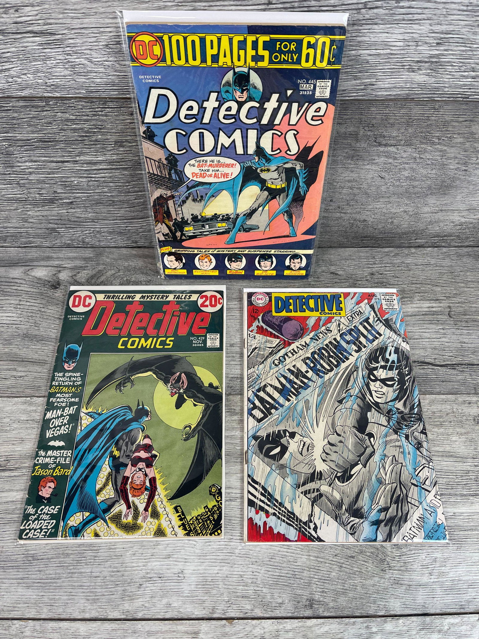 LOT OF 3 DETECTIVE COMICS: LOT OF 3 DETECTIVE COMICS