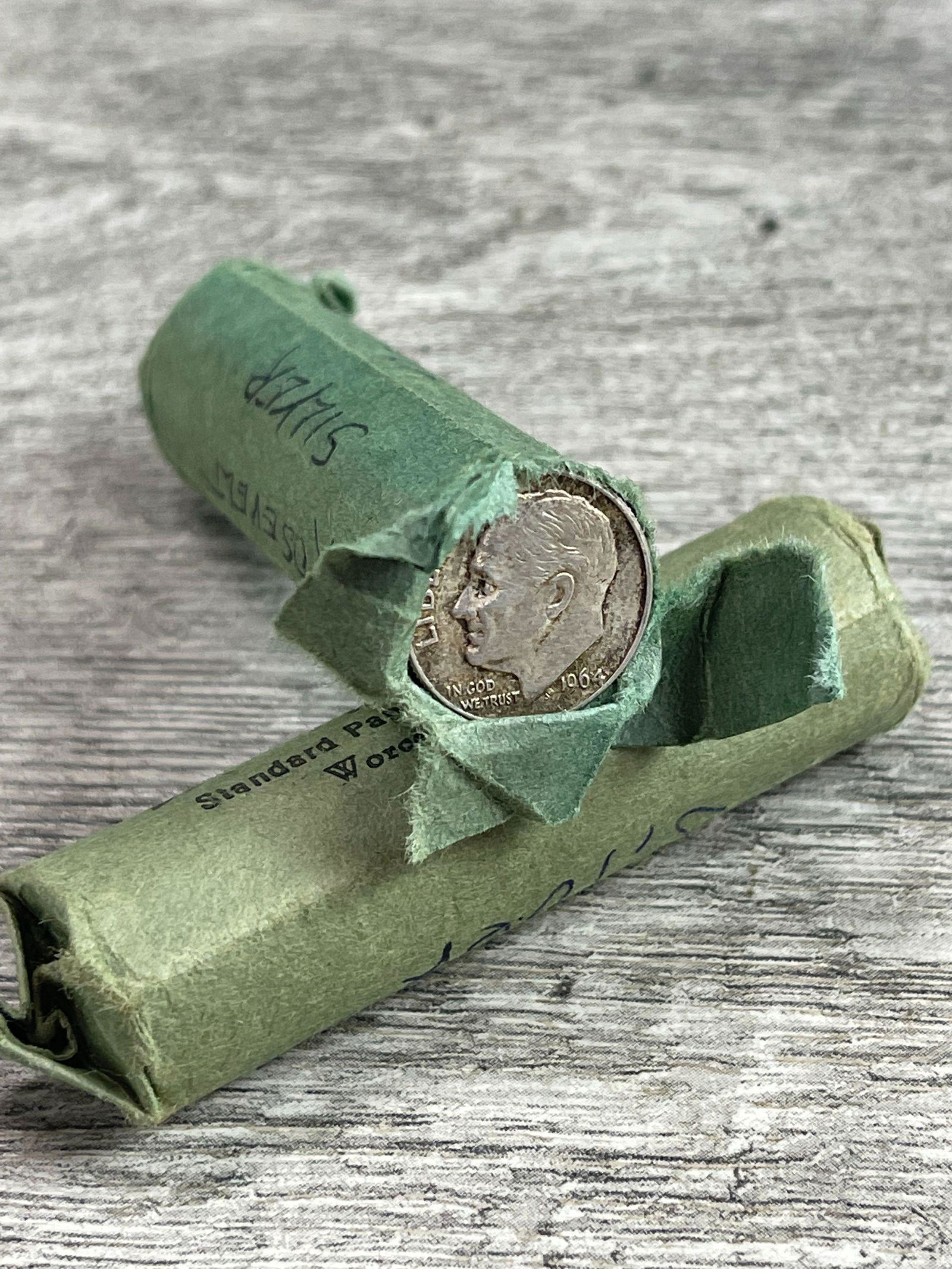 2 ROLLES OF SILVER DIMES: 90% SILVER