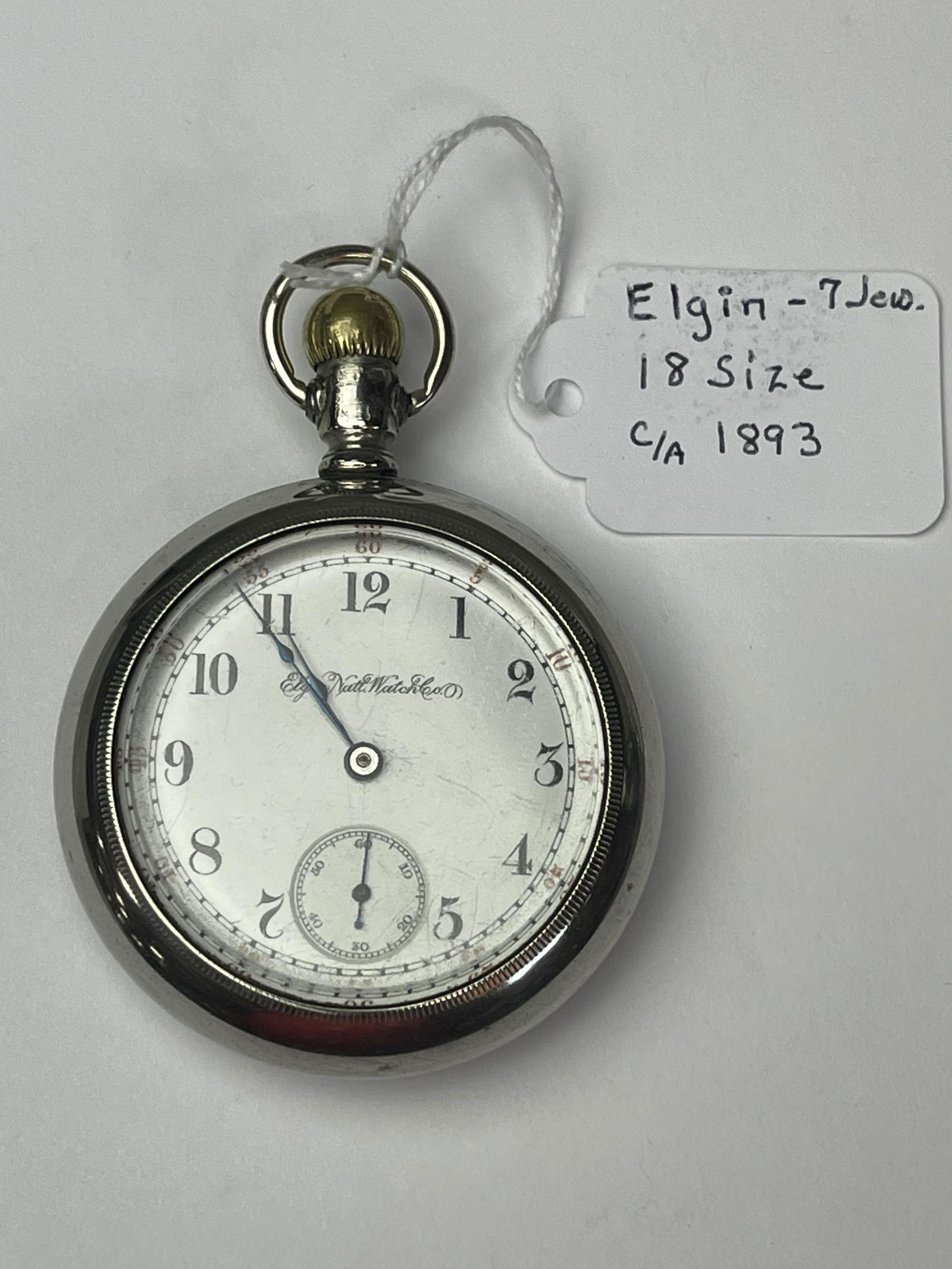 Elgin 7 Jewel Pocket Watch Auction