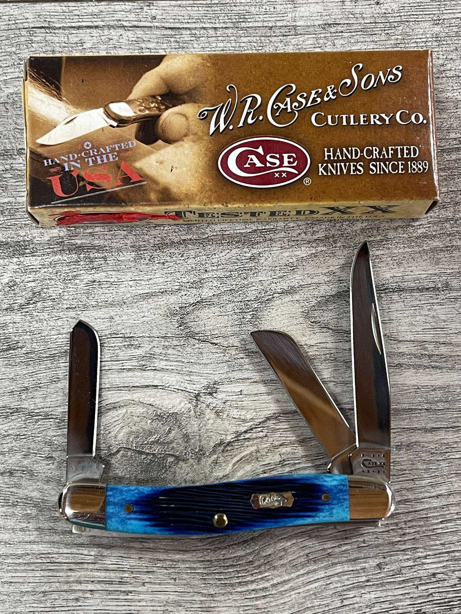 CASE XX 3 BLADE STOCKMAN POCKET KNIFE: #06713. NEW IN BOX