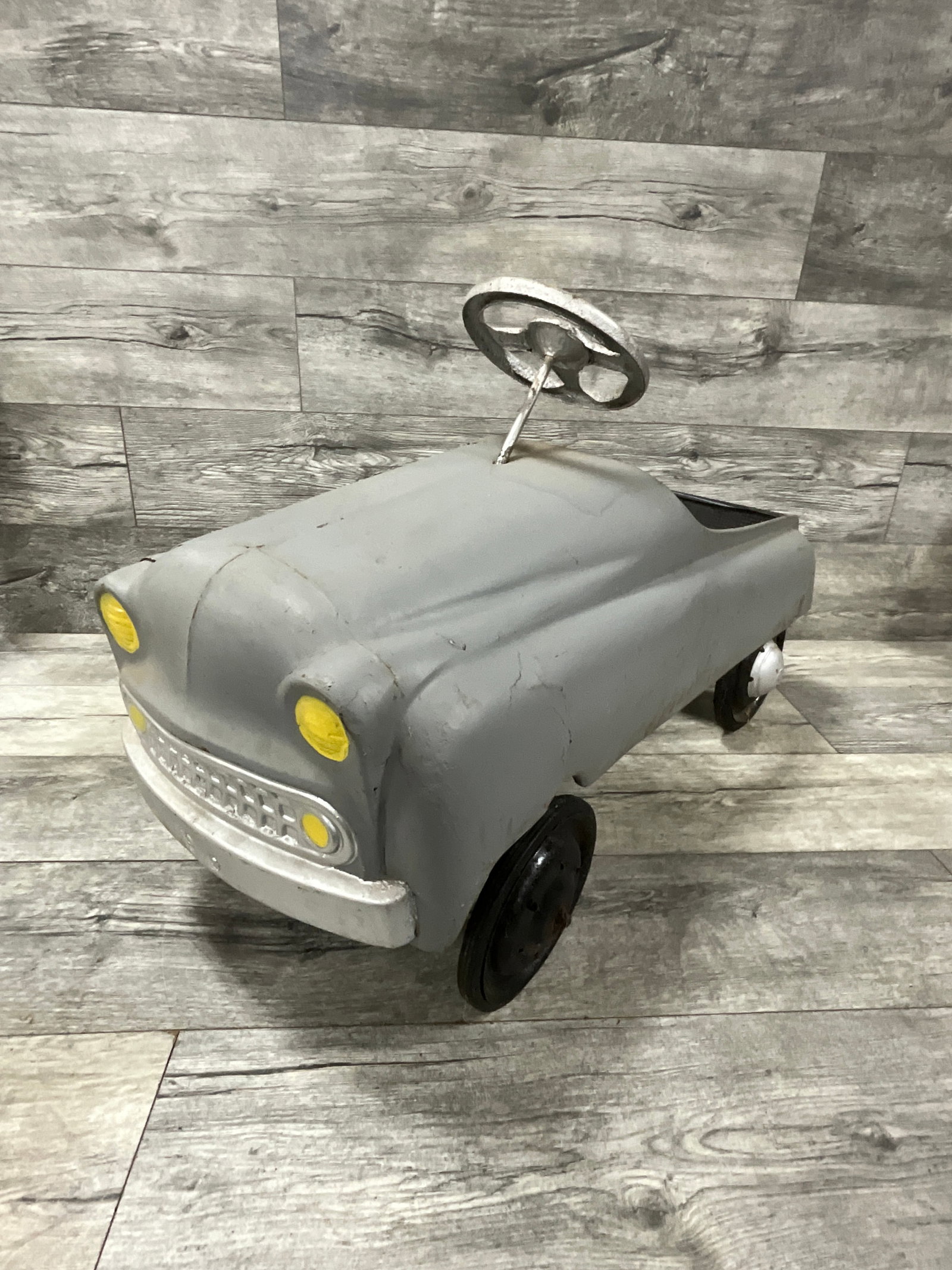 VTG. PEDAL CAR: FOUND CONDITION. 35"L.