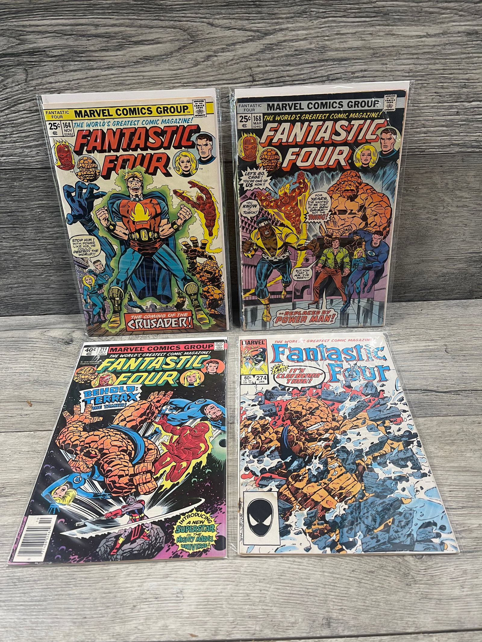 4- KEY ISSUE - FANTASTIC FOUR: NO. 211, 164, 168, 274