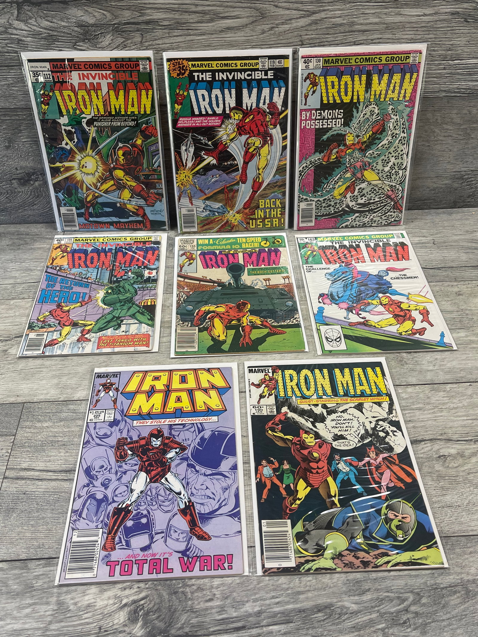 LOT OF 8 IRON MAN COMICS: LOT OF 8 IRON MAN COMICS