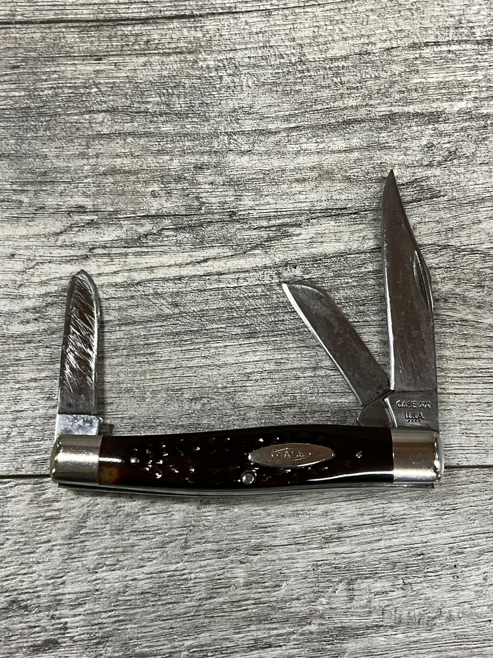 CASE XX STAG HANDLE POCKET KNIFE: NO. 6375