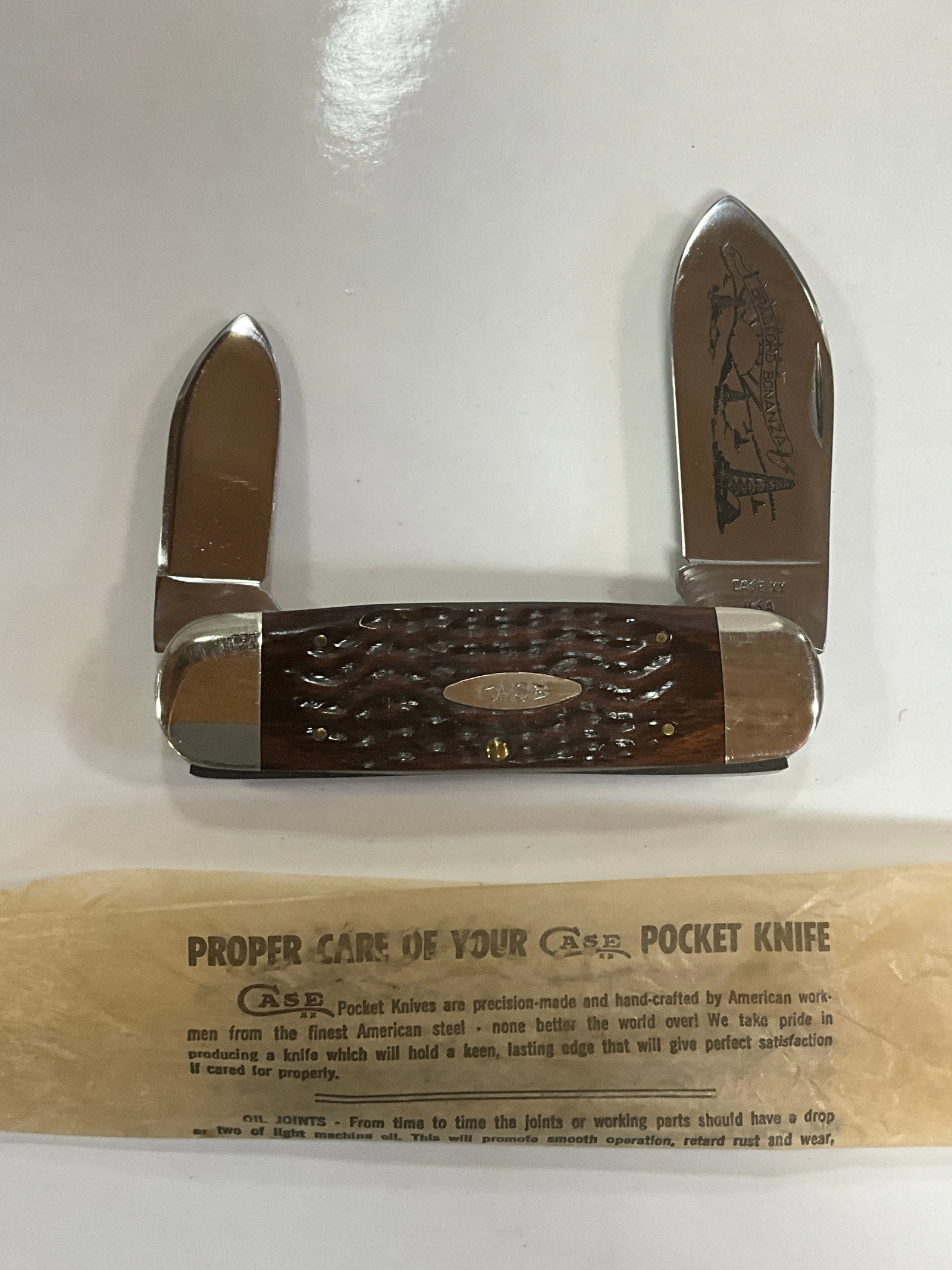 NOS CASE XX BRADFORD BONANZA ELEPHANT TOE POCKET KNIFE: NO. 6250