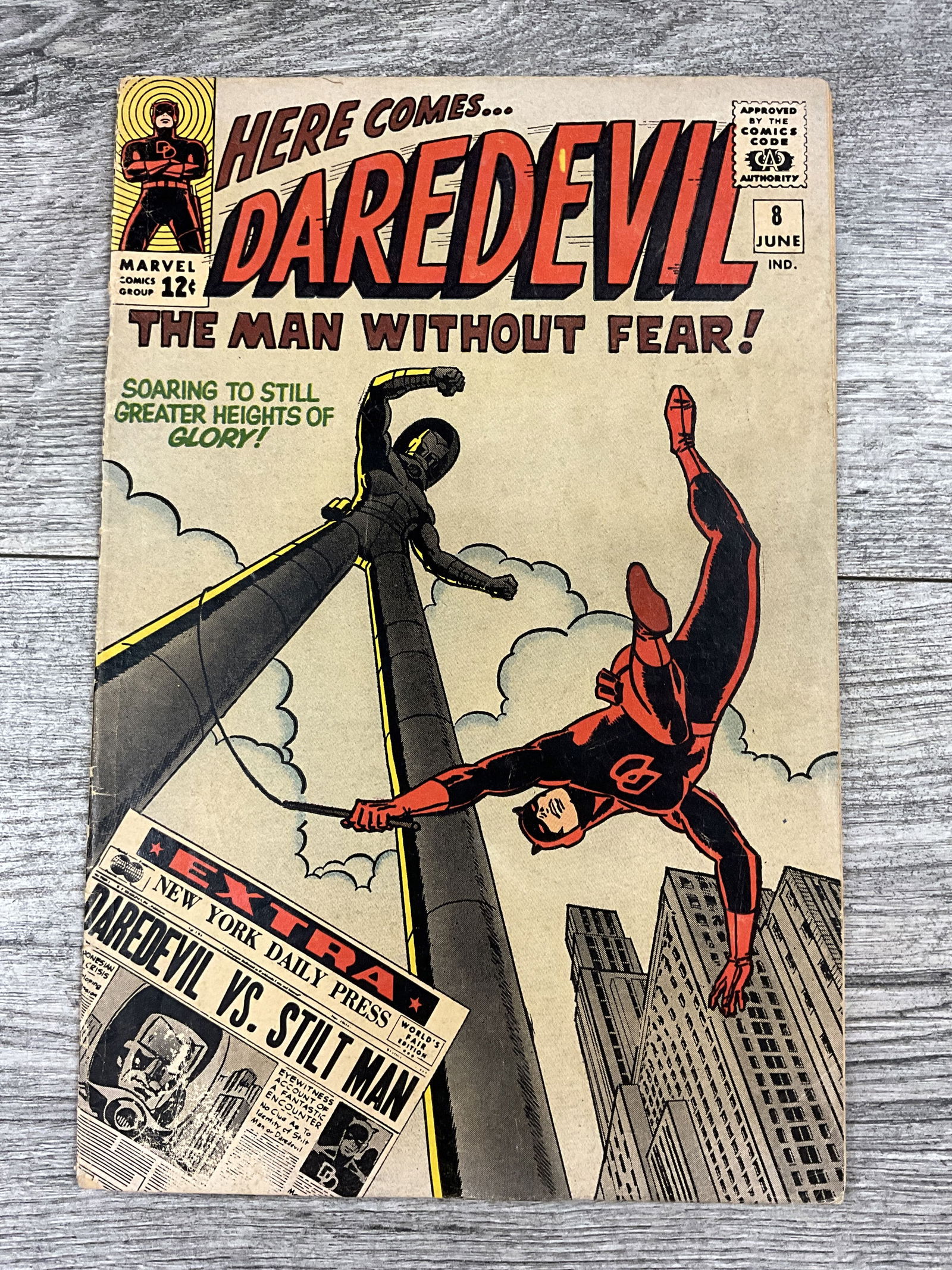 Here Comes DareDevil #8 Marvel comic (1 of 2)