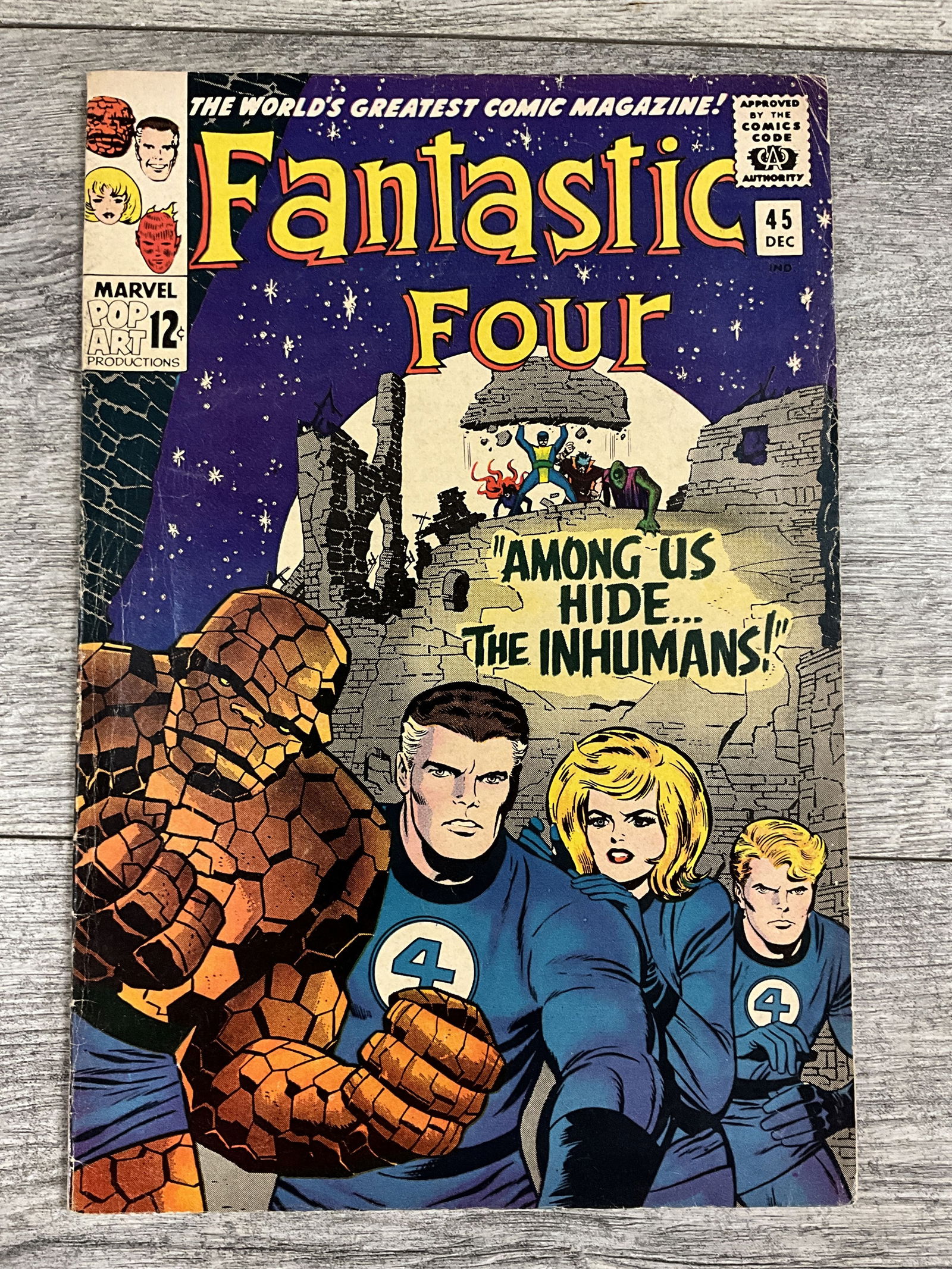 Fantastic Four #45.  Marvel comic (1 of 2)