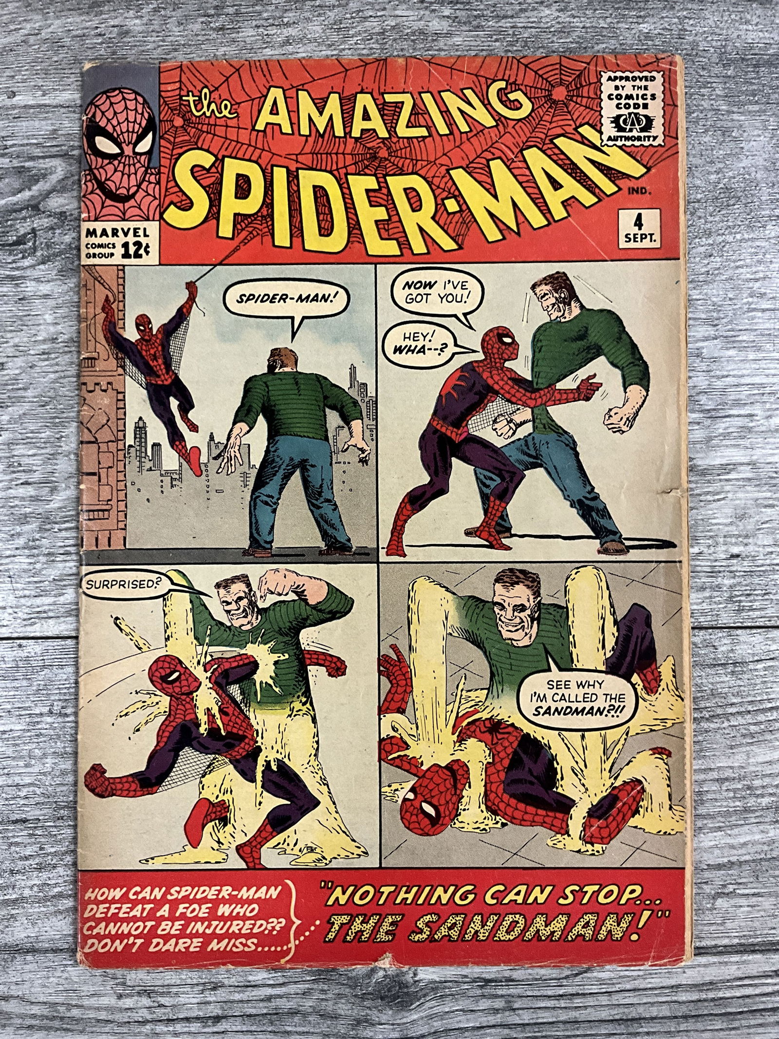 The Amazing Spider-man #4.  Marvel comic (1 of 3)