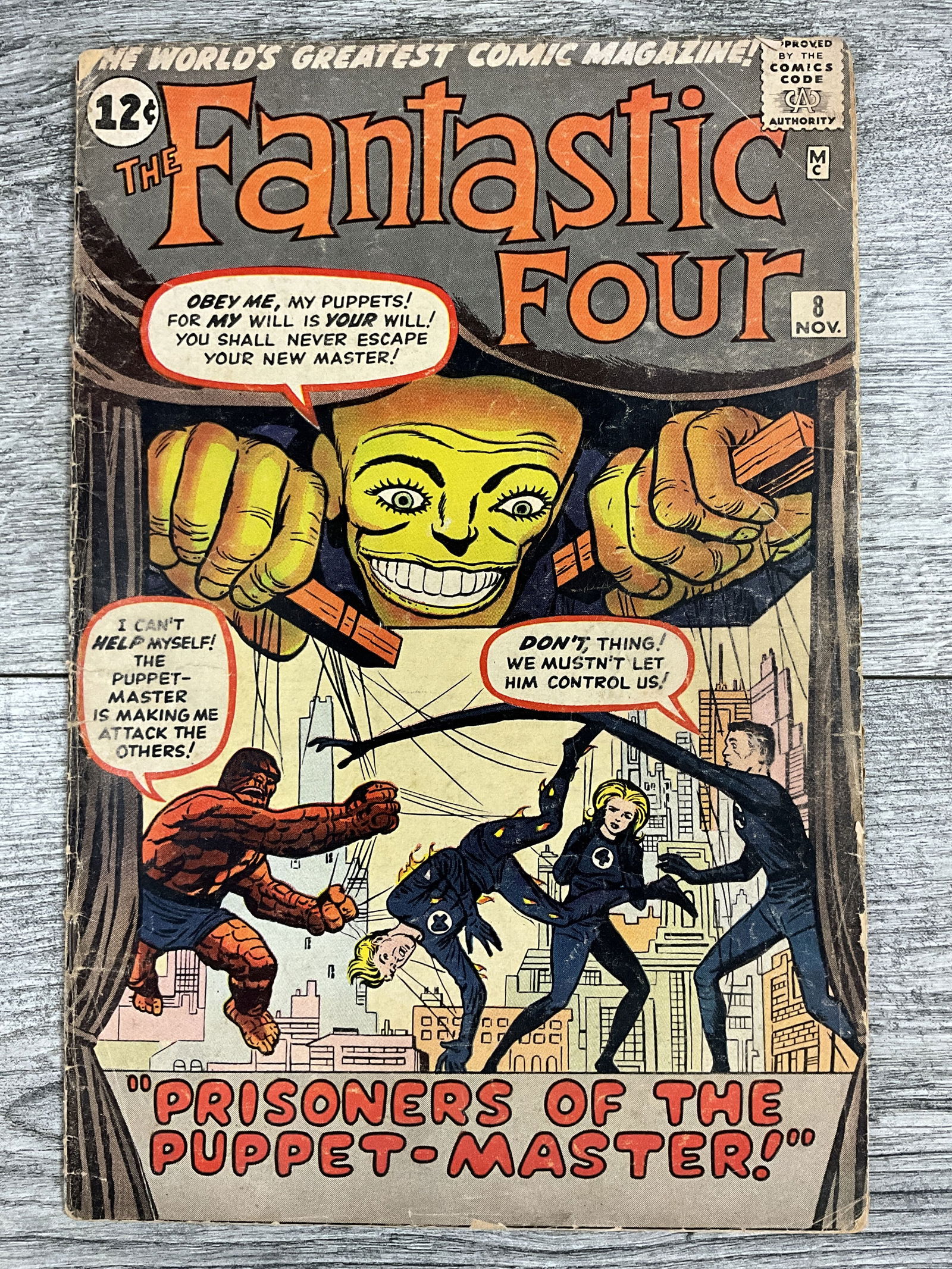 The Fantastic Four #8.  Marvel comic (1 of 2)