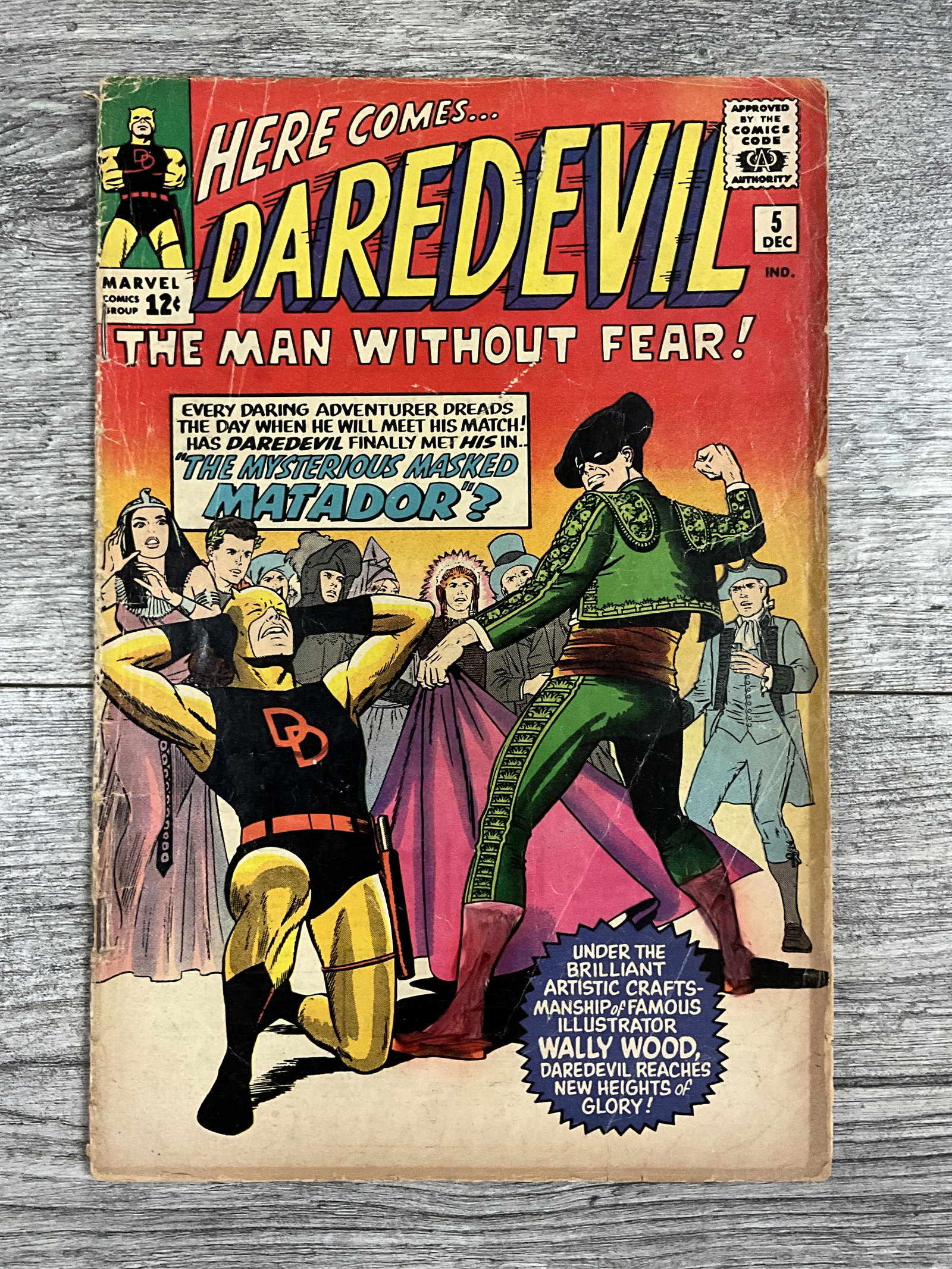 Here Comes Daredevil #5 .  Marvel comic (1 of 2)