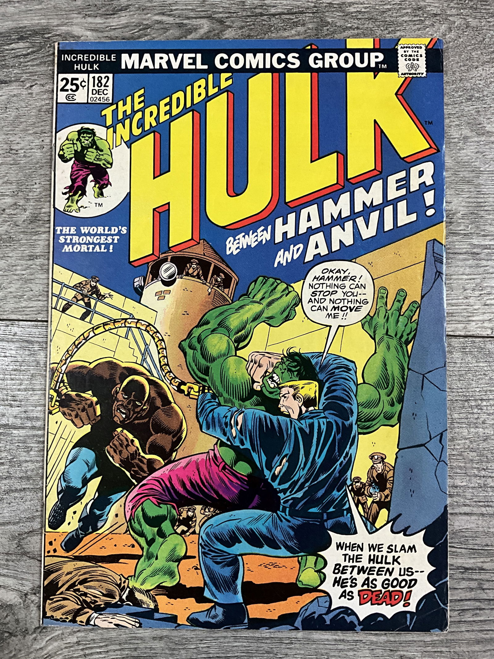 The Incredible Hulk #182.  Marvel comics (1 of 3)