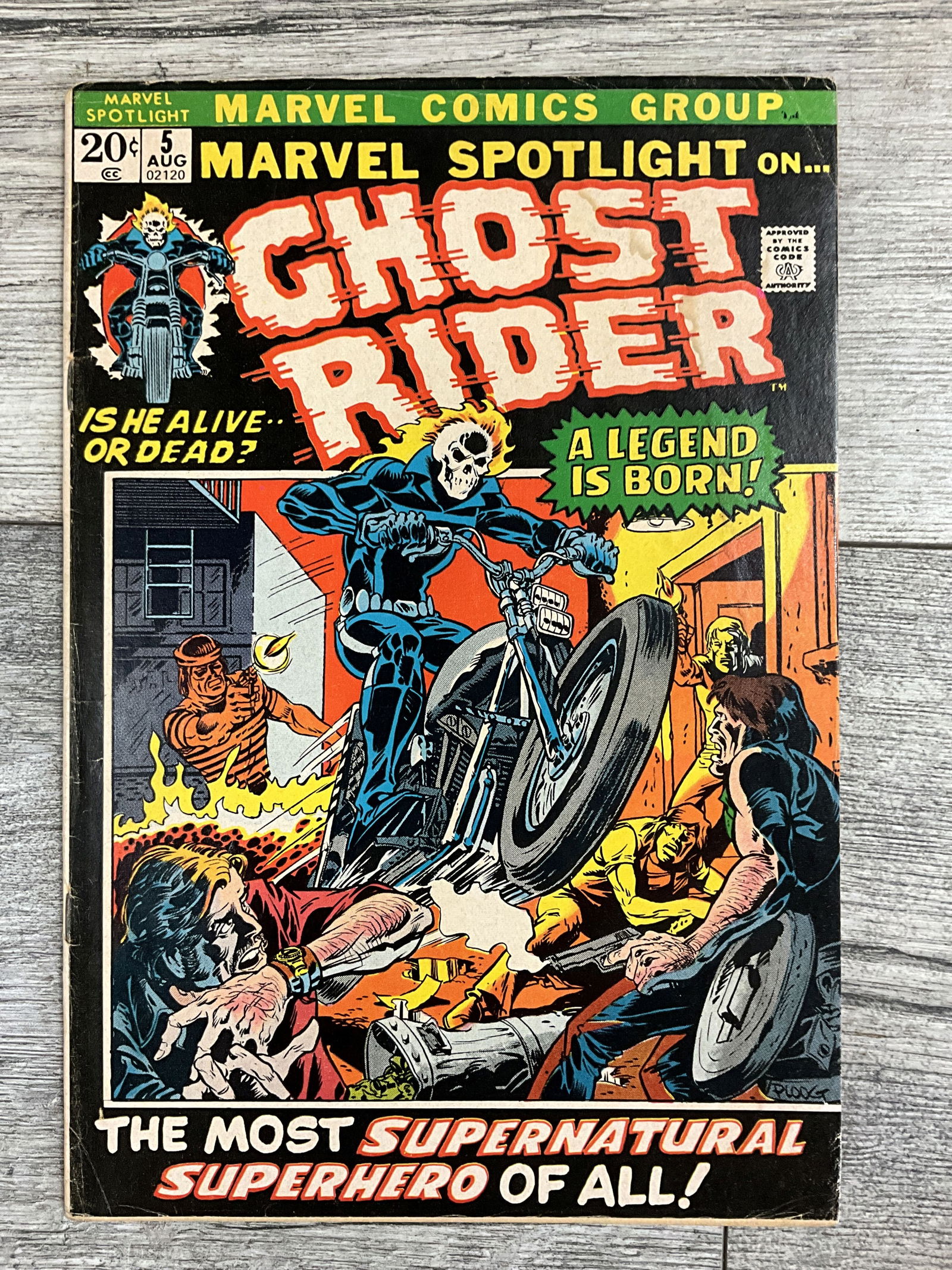 Marvel spotlight on Ghostrider, #5.  Marvel comic (1 of 2)