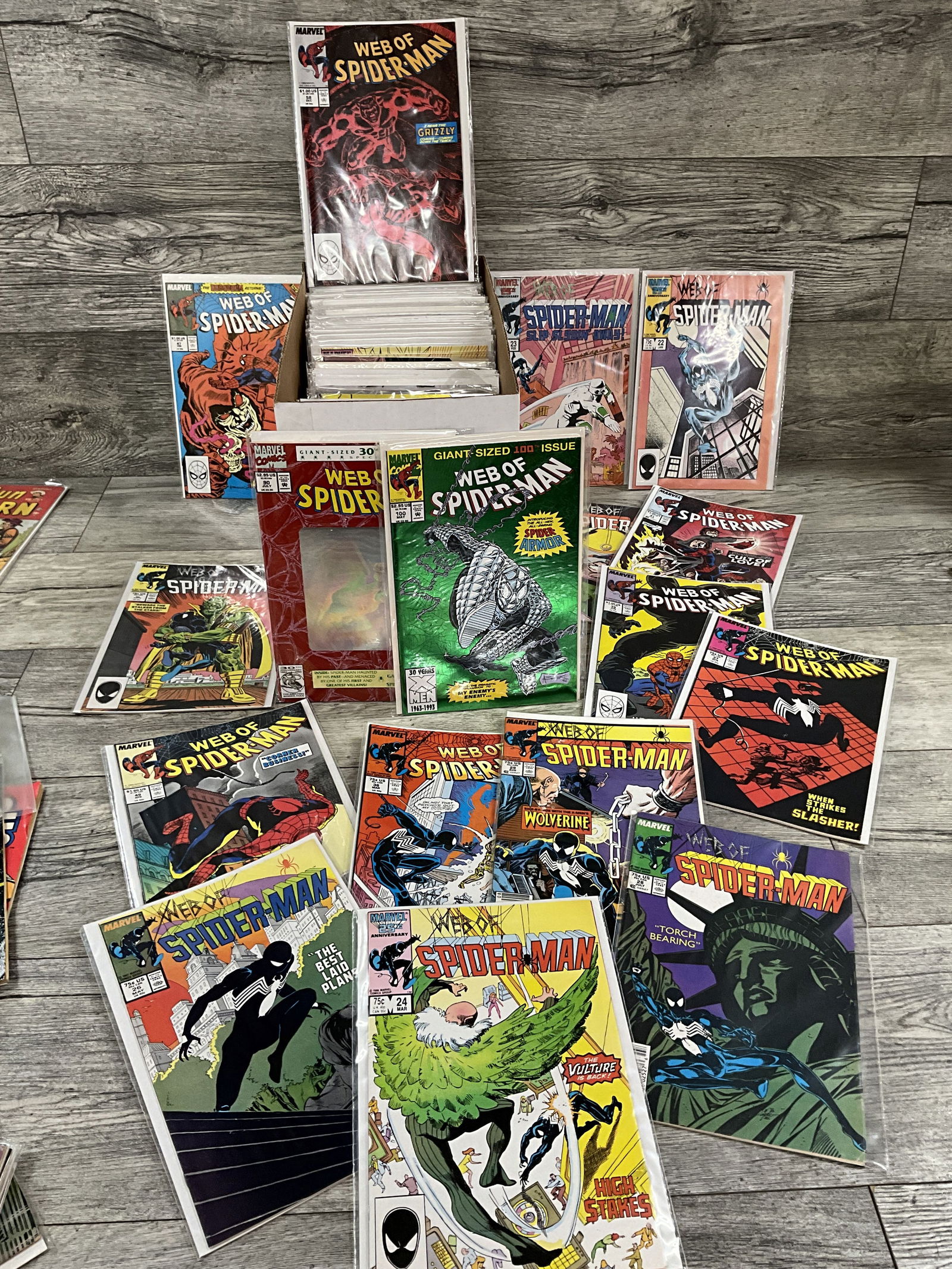 100 web of spider man Marvel comics (1 of 9)