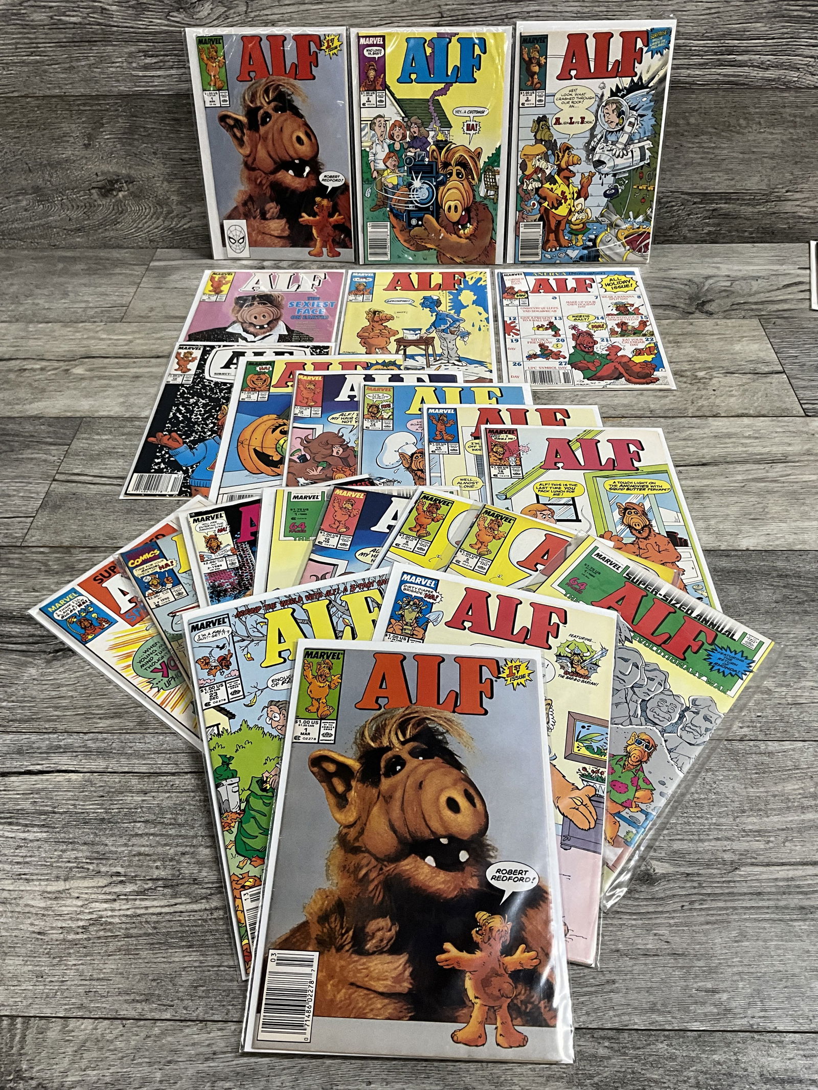 Twenty-two issues of ALF.  Marvel comics (1 of 2)
