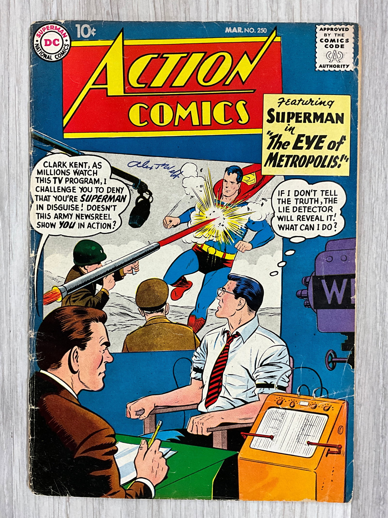 ACTION COMICS NO.250: DC COMIC. HIGH GRADE