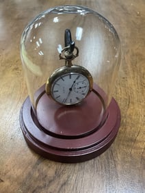 Elgin 17 Jewel Gold Filled Pocket Watch With Dome Display