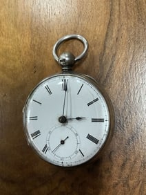 Fugee Silver Chain Drive, London, Hunting Case Pocket Watch