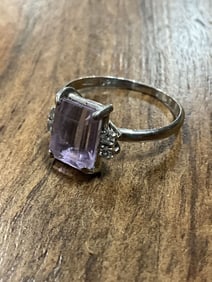 14K White Gold Ring