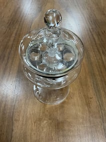 Antique, Hinged Lid , Six Shot Liquor Decanter