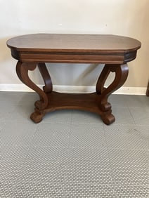 Mahogany Empire Library Table