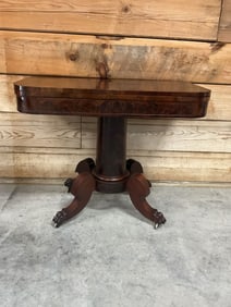 Flame Mohagany Claw Foot Game Table