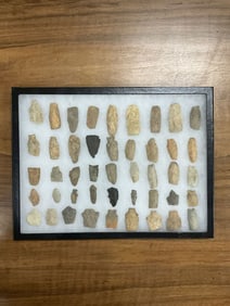 Framed Lot of 45 +/- Regional Artifacts