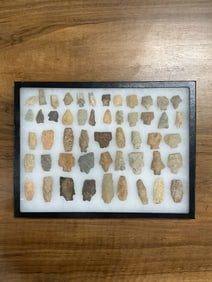 Framed Lot of 60 +/- Regional Artifacts