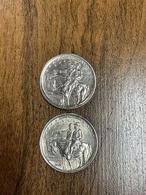 Lot of Two 1925 Stone Mountain Commemorative Half Dollars