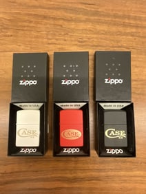 Lot of Three Case XX Zippo Lighters