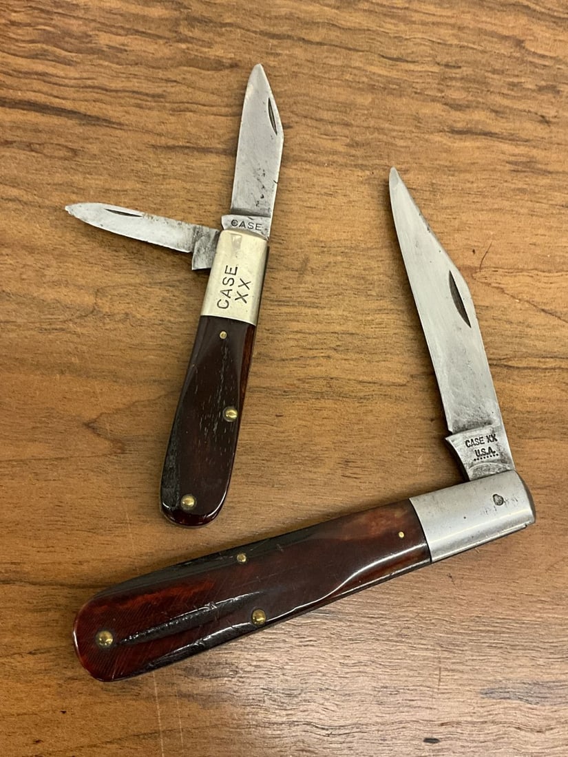 Lot of Two Case XX Pocket Knives: Very Good Used Condition