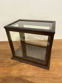 Solid Oak General Store Display Cabinet For Knives