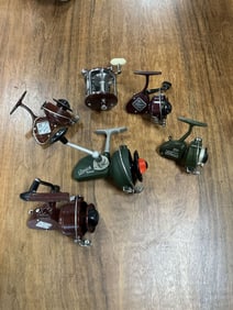 Lot of Six Vintage Fishing Reels