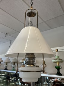 Alladin White Moonstone Hanging Oil Lamp