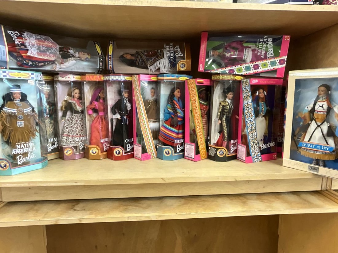 Lot of Sixteen Native Costume Barbies: Artic, Kenyan, Spanish, Norwegian and more