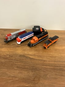 3 Lionel Train Engines, Caboose and Controller