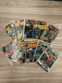 Lot of 10 Batman and Detective Comics