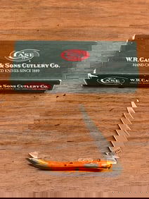 Case XX Orange Toothpick Knife New In Box