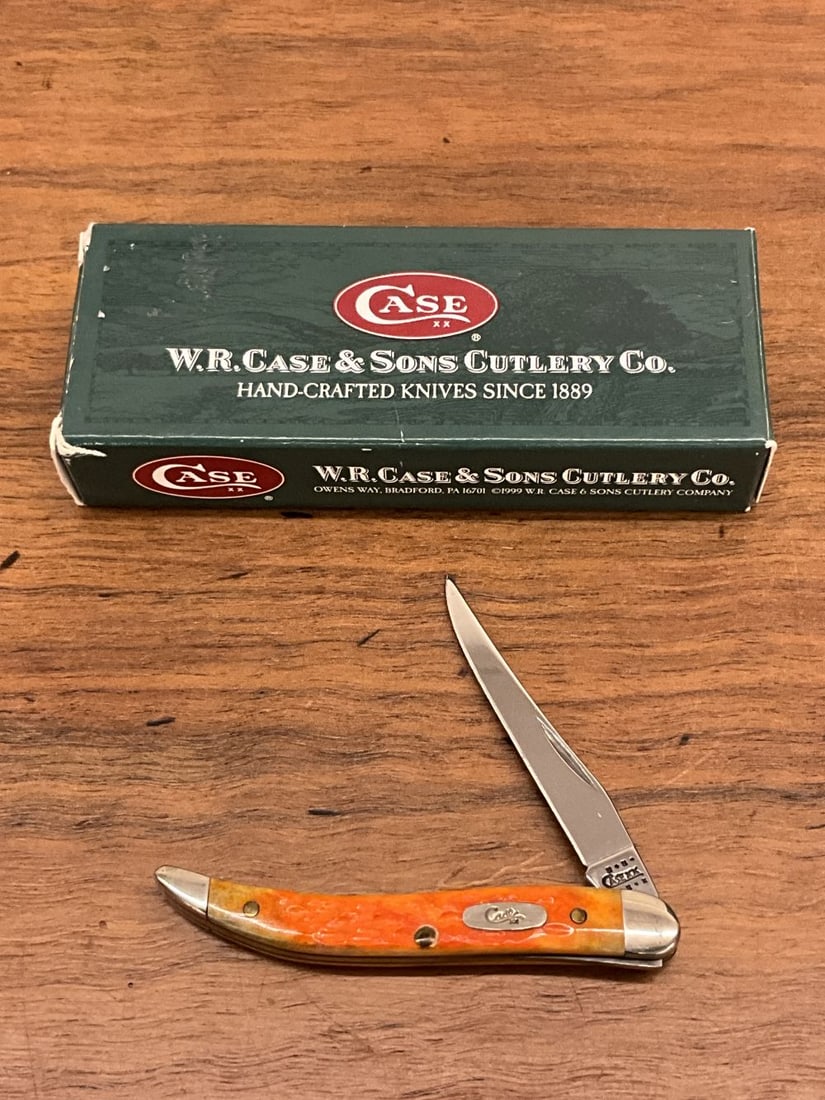 Case XX Orange Toothpick Knife New In Box: #061096