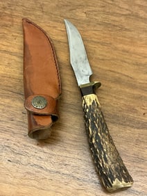 Stag Handled Fixed Blade Knife
