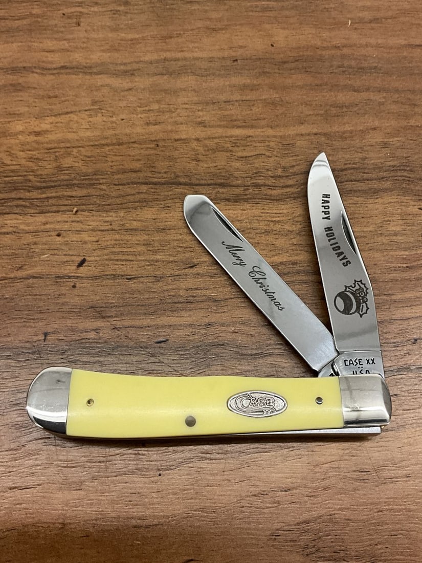 Case XX Yellow "Merry Christmas/Happy Holidays" Knife: #3254