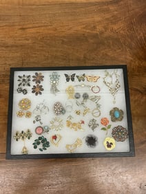 Large Tray of Vintage Costume Jewelry