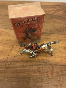 RARE! Lone Ranger High-Yo Silver Wind Up  1938 Marx