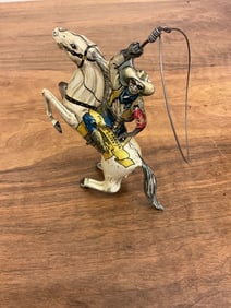 Lone Ranger Wind-up High-Yo Silver with Lasso.  Marx 1938