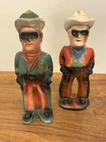 2 Vintage Carnival Chalkwear Lone Ranger Figures