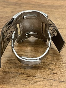 Cheerios- 1951 Premium Secret Saddle Lone Ranger Ring With Film Strip