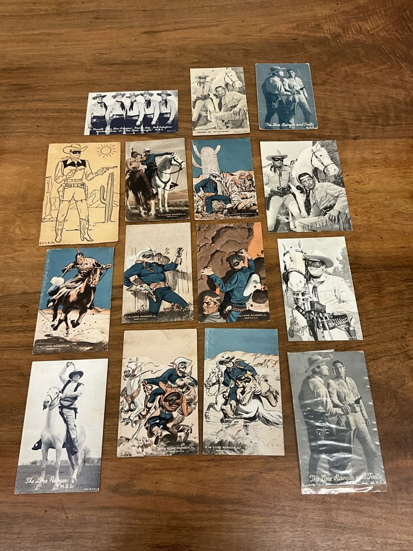 15 Vintage Lone Ranger Post Cards: 15 Vintage Lone Ranger Post Cards