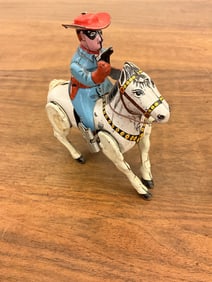 1950's Kokyu Japan Lone Ranger Tin Wind-up Toy
