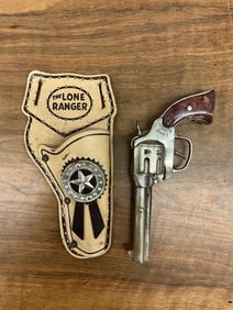 Kilgore Cast Lone Ranger Cap Gun and Holster