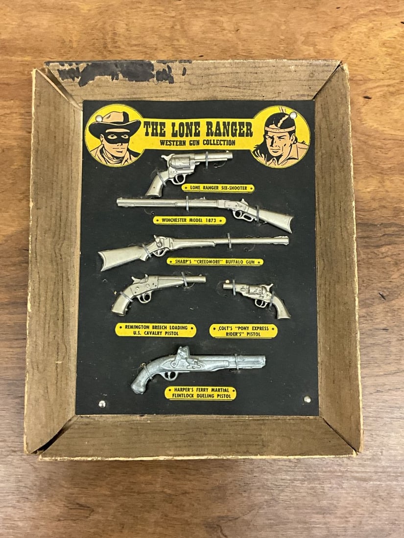 Actoy, The Lone Ranger Western Gun Collection- 1950's: mini cast western gun collection