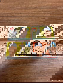 1955 Lot of 4 Topps Rookie Cards